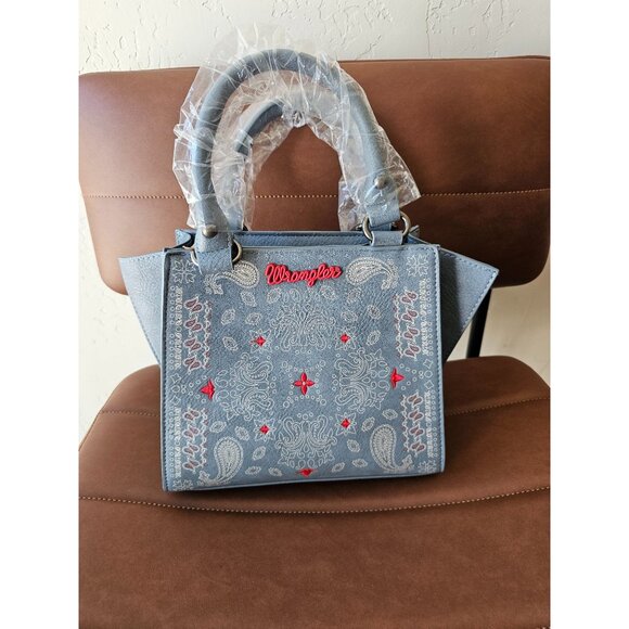 Wrangler Small Tote Purse Cute Women's Handbags Western Paisley - Picture 1 of 5